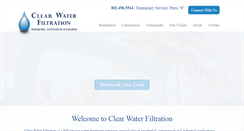 Desktop Screenshot of clearwaterfiltration.com